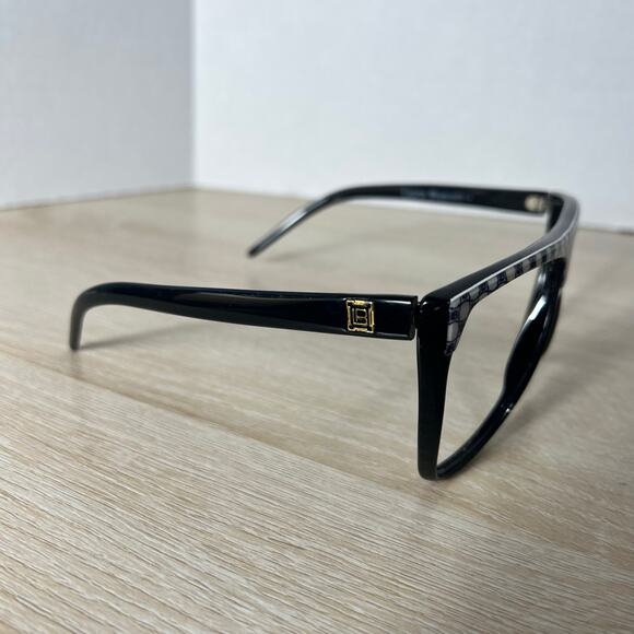 Vintage Laura Biagiotti Oxsol-Italy P-21172 L Sunglasses Frames Only Black main image 8